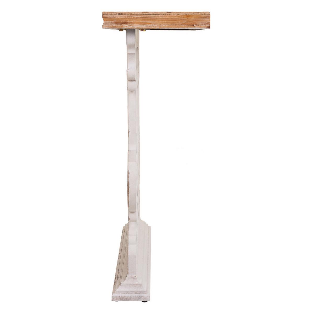 KONSOLENTISCH aus Holz, weiß, 81x30x82cm - Weiß, Holzwerkstoff (82/81/30cm) - Wanderlust
