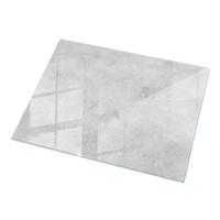TISCHPLATTE 120x80 cm Betonstruktur mit Kratzern - Hellgrau, Glas (0.4/120/80cm) - TULUP