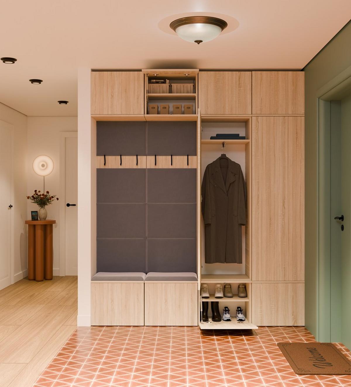 GARDEROBENSCHRANK modern, Schrank Set Kleiderschrank - Schuhschrank Sonoma Eiche 200/238/35 - Sonoma Eiche, Holzwerkstoff (200/238/35cm) - RAUMHIRSCH FURNITURE
