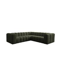 ECKSOFA Solvie Xs In Tiffani - Grün, Holzwerkstoff/Textil (270/270cm) - Fun Möbel