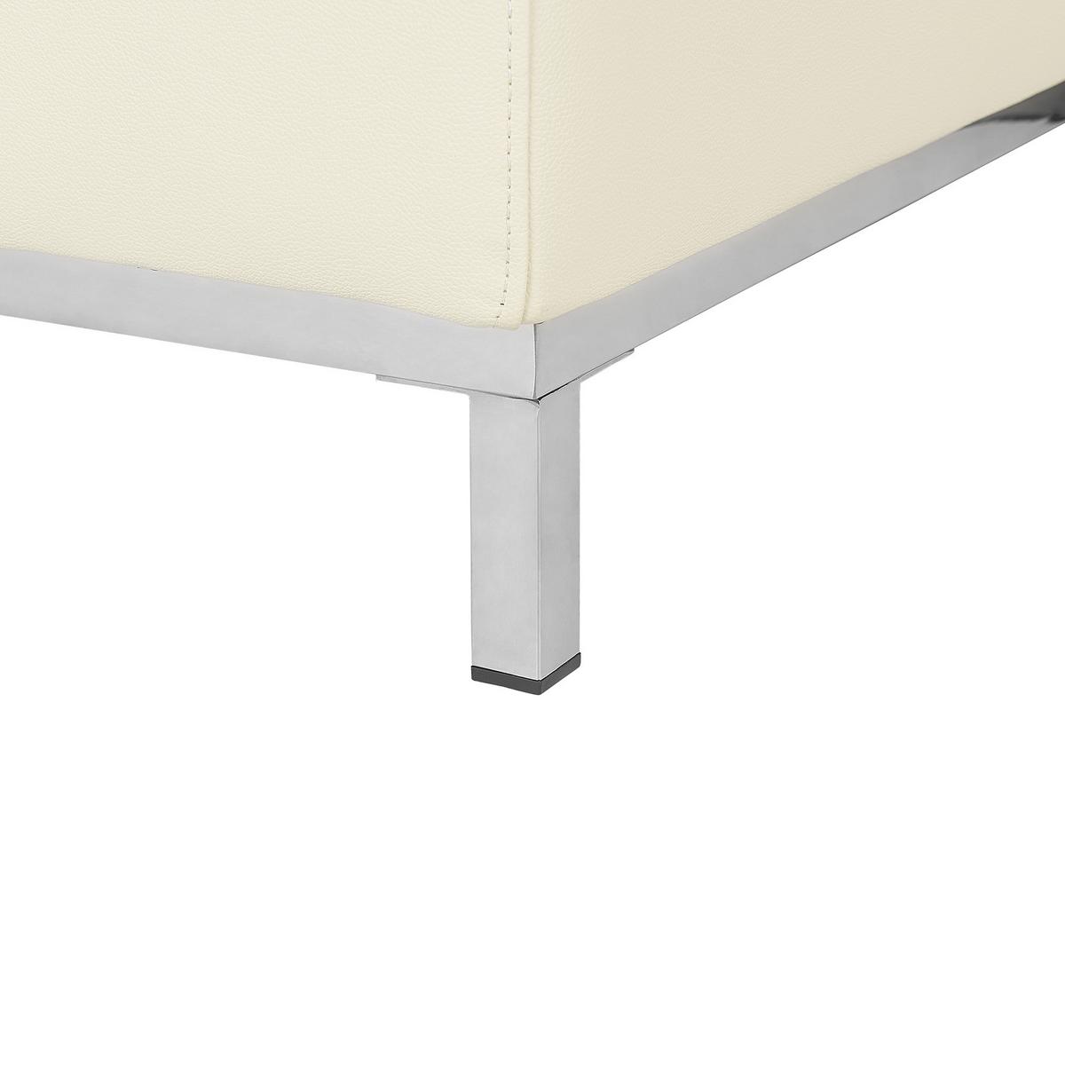 ECKSOFA Leder Beige linksseitig Oslo - Beige, Leder (270/151cm) - Beliani