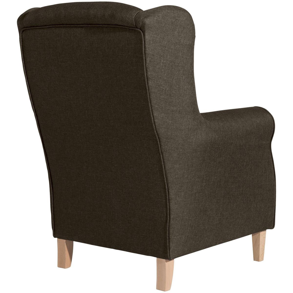 OHRENSESSEL Karlen Bezug Flachgewebe Buche natur / sahara - Buchefarben/Sahara, Kunststoff (86/103/77cm) - 58aufmkessel