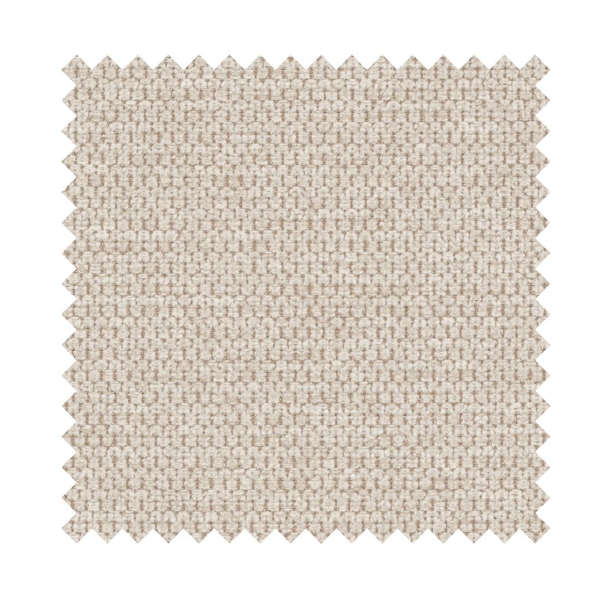 ECKSOFA Neluro Hellbeige Chenille wasserabweisend - Ecru/Schwarz, Kunststoff/Textil (268/184cm) - Selsey