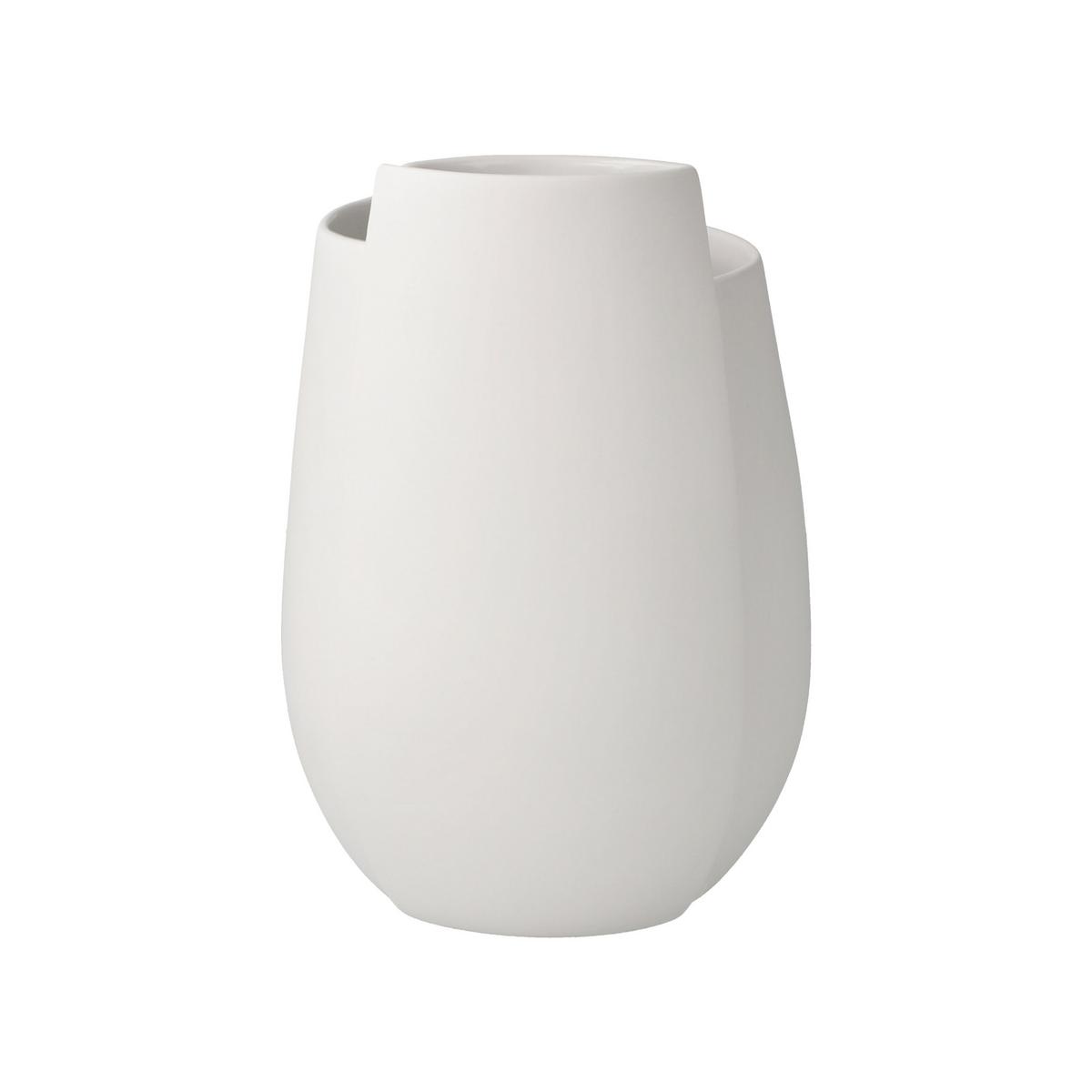 VASE Ova weiß 16 cm - Weiß, Keramik (16cm) - Goebel