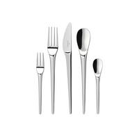 TAFELBESTECK NewMoon silber 180-tlg. - Silberfarben, Metall - Villeroy & Boch