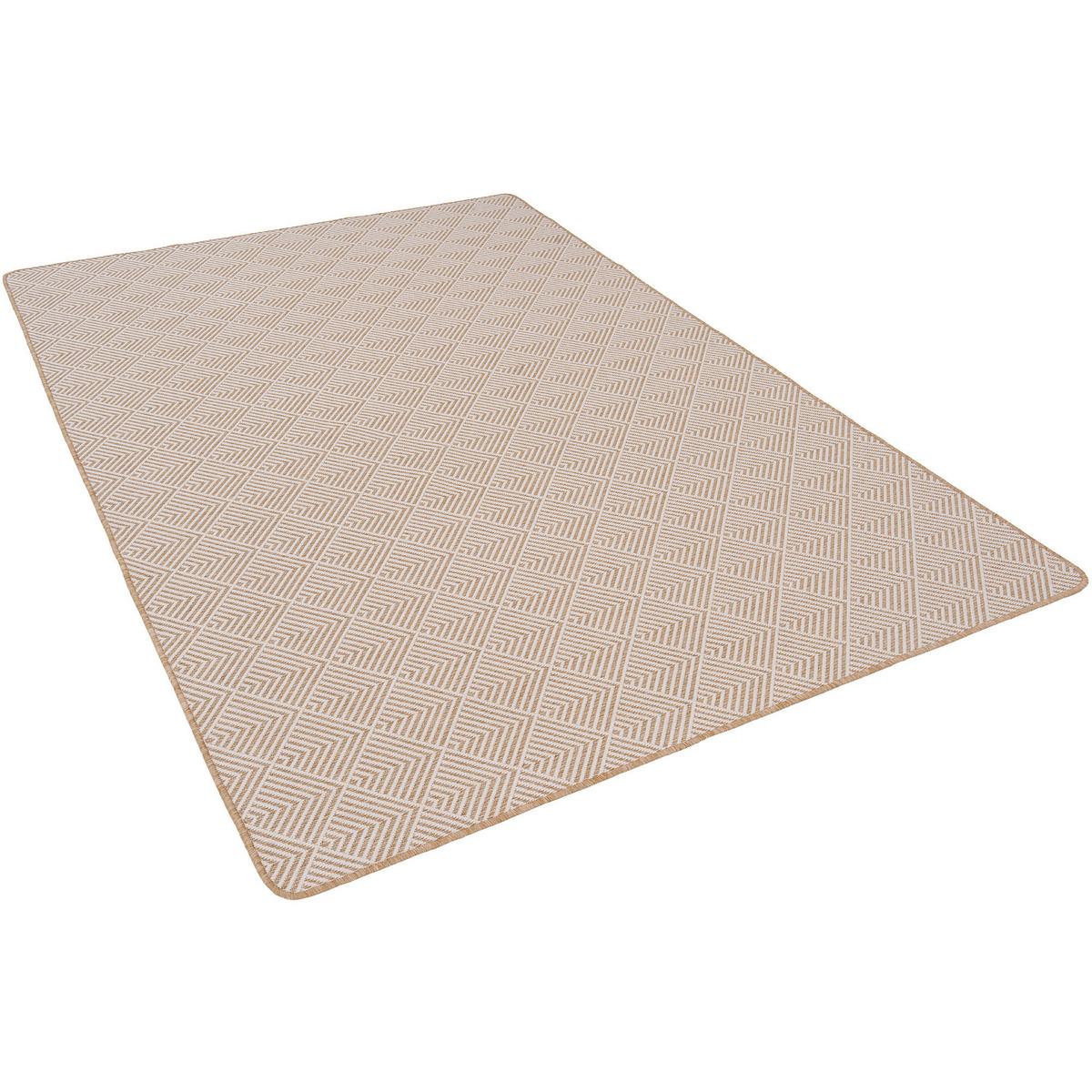 IN- UND OUTDOOR TEPPICH BEIDSEITIG NEWPORT MODERN - Nussbaumfarben, Textil (100/100cm) - Snapstyle
