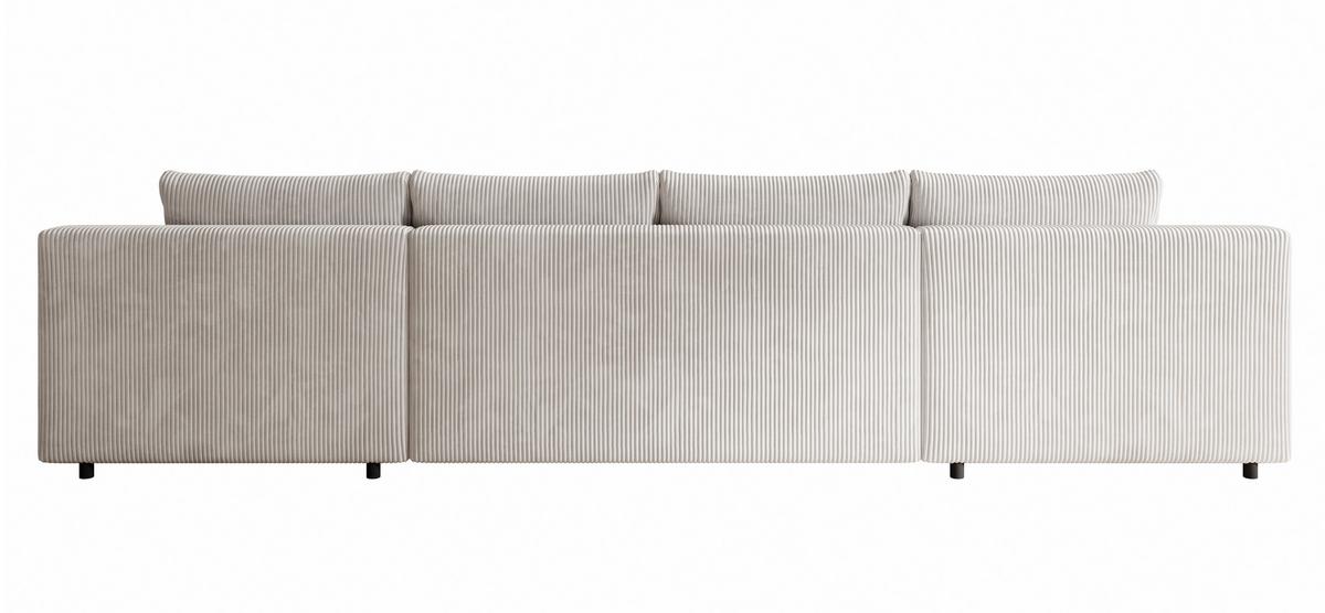 WOHNLANDSCHAFT, Couch Nelly U U WOHNLANDSCHAFT U-Form, mit Schlaffunktion und Bettkasten, U-Form Couch - Creme, Textil (349/80/185cm)