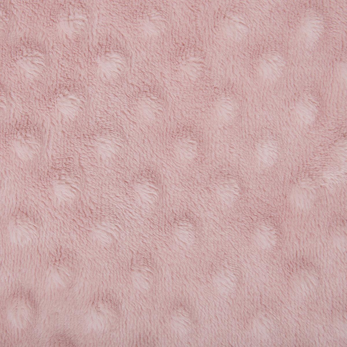 DECKE Rosa Samur 220/200 cm - Pink, Textil (200/220cm) - Beliani
