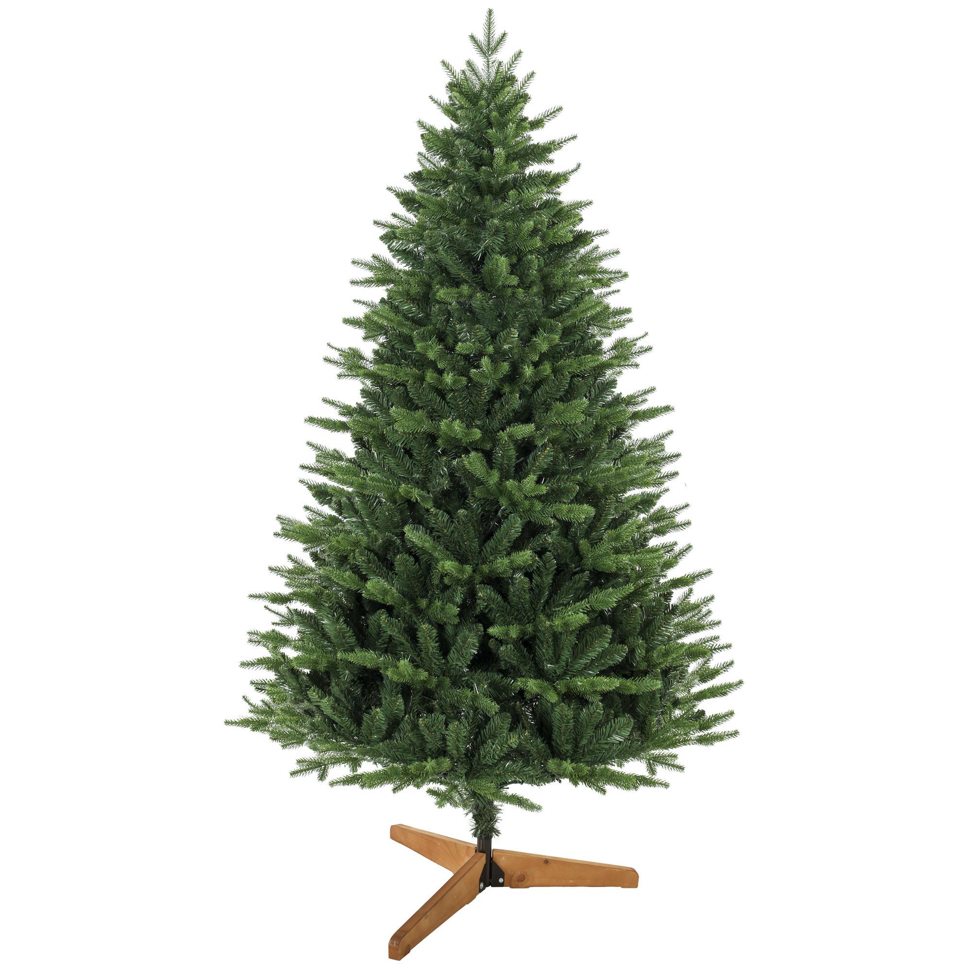 WEIHNACHTSBAUM Kunststoff Kiefernholz Grün - Grün, Kunststoff (180cm) - HOMCOM