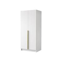 KLEIDERSCHRANK Bono I - Goldfarben/Multicolor, Holzwerkstoff/Metall (100/215/58cm) - MIRJAN24