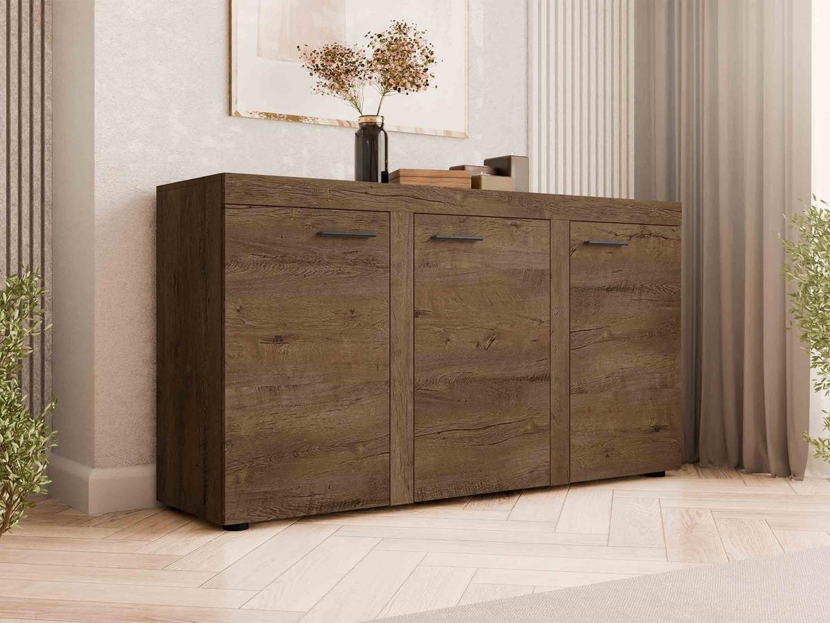 KOMMODE Rumba 3F2 - Eichefarben, Holzwerkstoff (149/82/40cm) - MIRJAN24