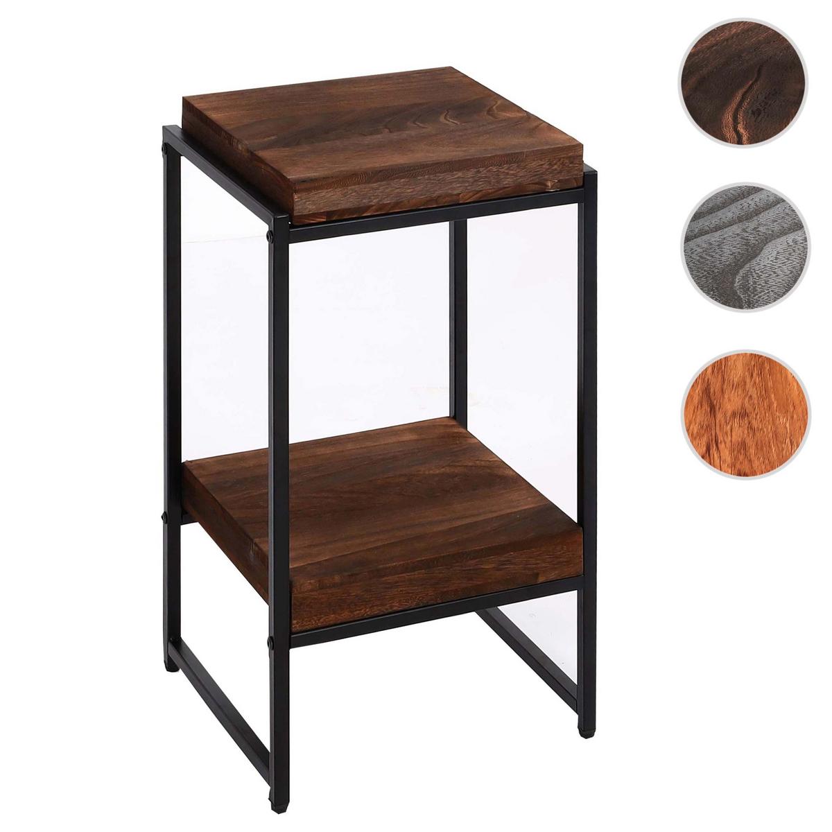 BLUMENTISCH quadratisch Dunkelbraun - Dunkelbraun, Holzwerkstoff (32/30/61cm) - MCW