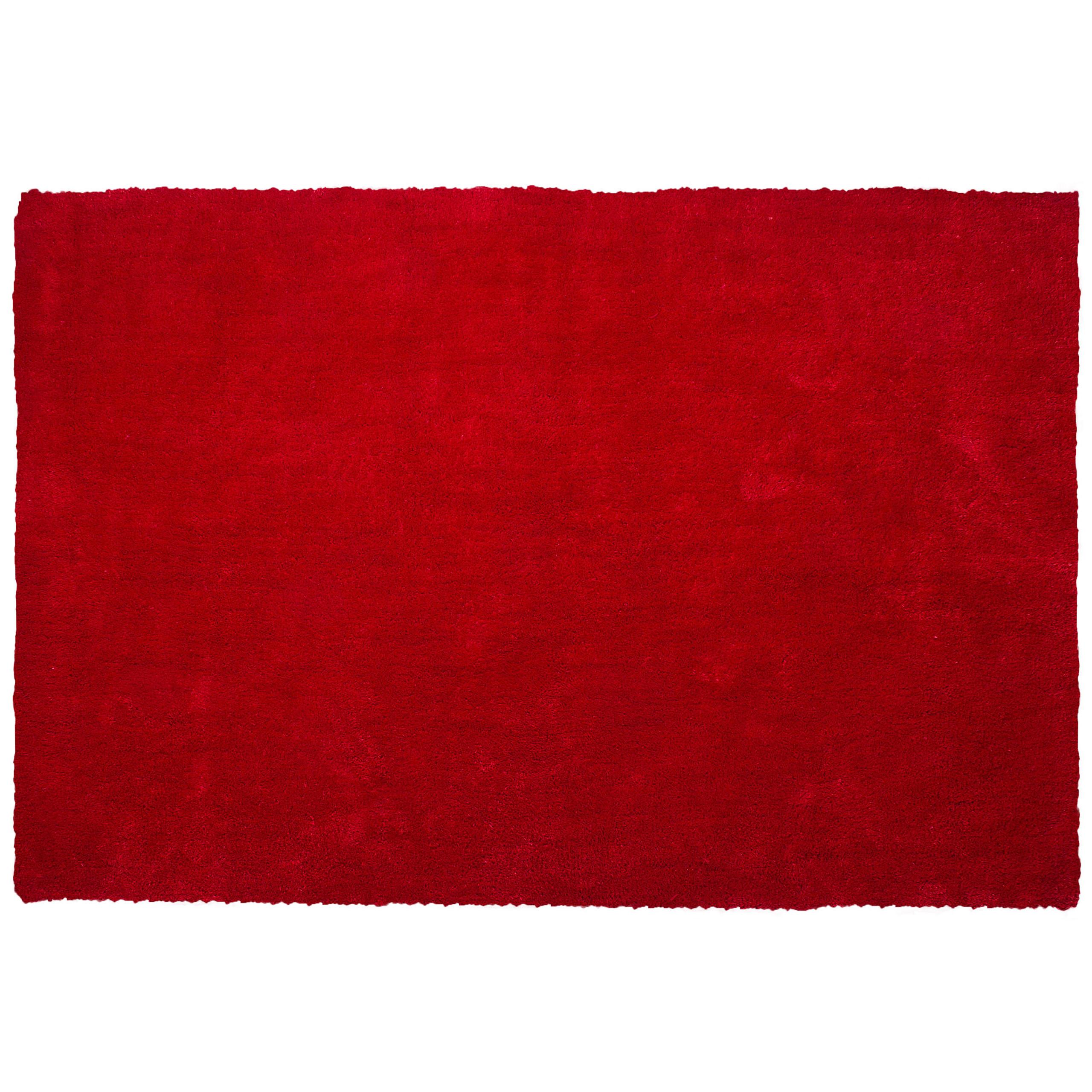 SHAGGY-TEPPICH Demre 230/160 cm - Rot, Kunststoff (160/230cm) - Beliani