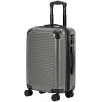 KOFFER ABS Dunkelgrau - Dunkelgrau, Kunststoff (36/56/24cm) - HOMCOM