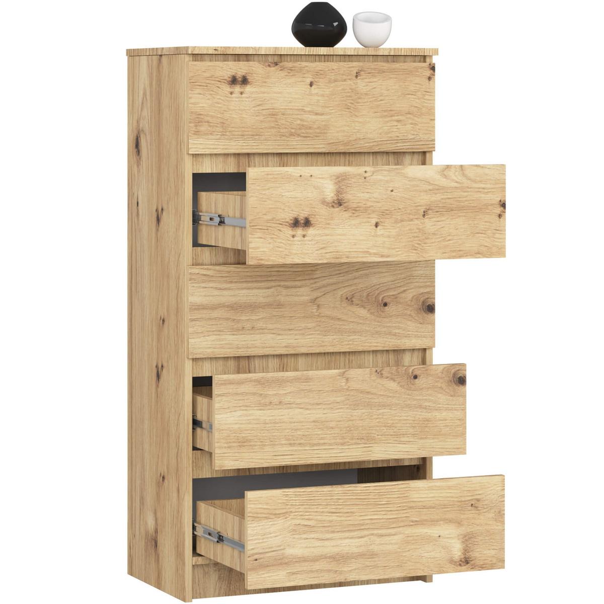 KOMMODE Eiche Artisan 121/60/40 - Eiche Artisan, Holzwerkstoff (60/121/40cm) - RAUMHIRSCH FURNITURE
