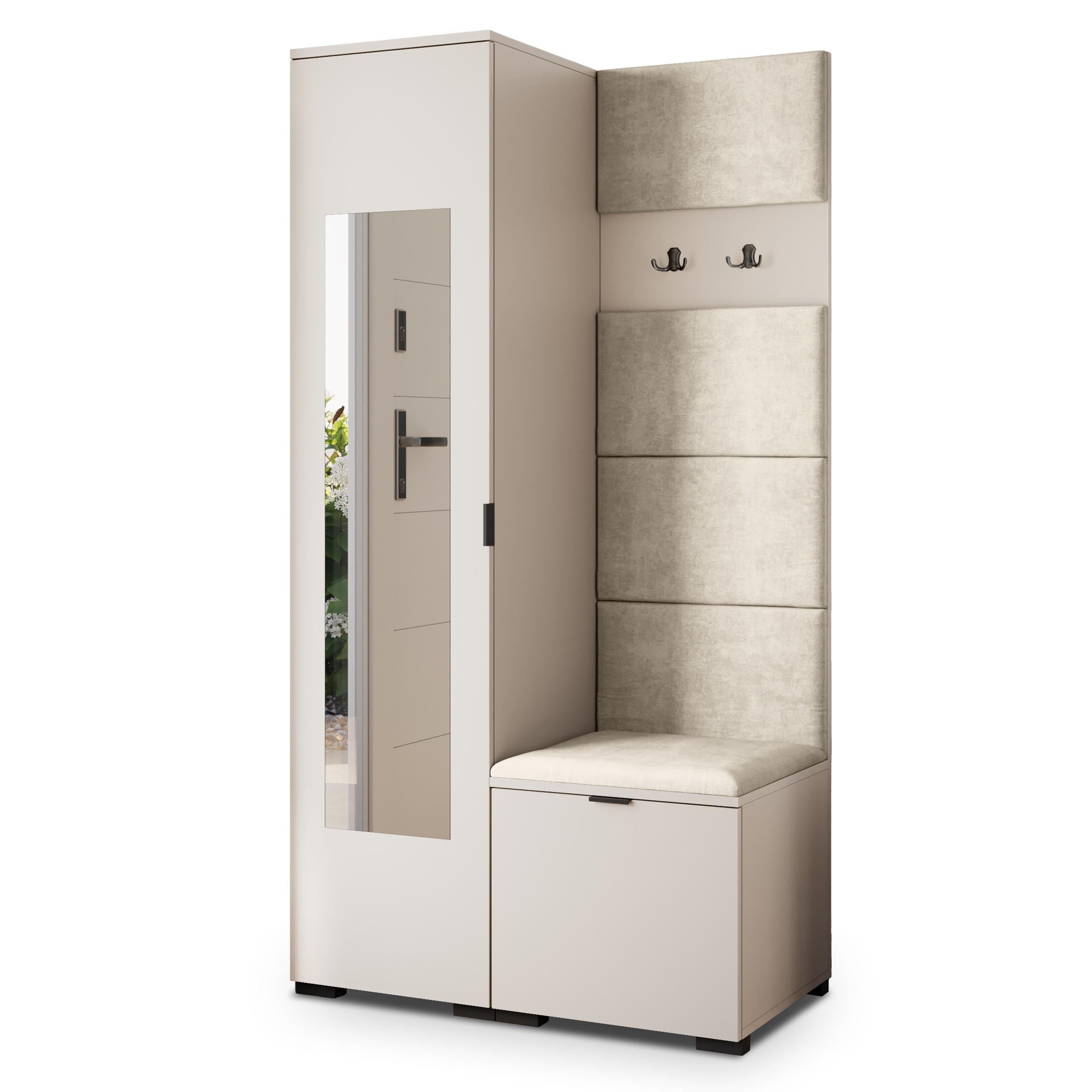 GARDEROBENSCHRANK VIRA 95/181/51 cm Modern Kaschmir - Kaschmir/Beige, Holzwerkstoff (95/181/51cm) - MASSENO