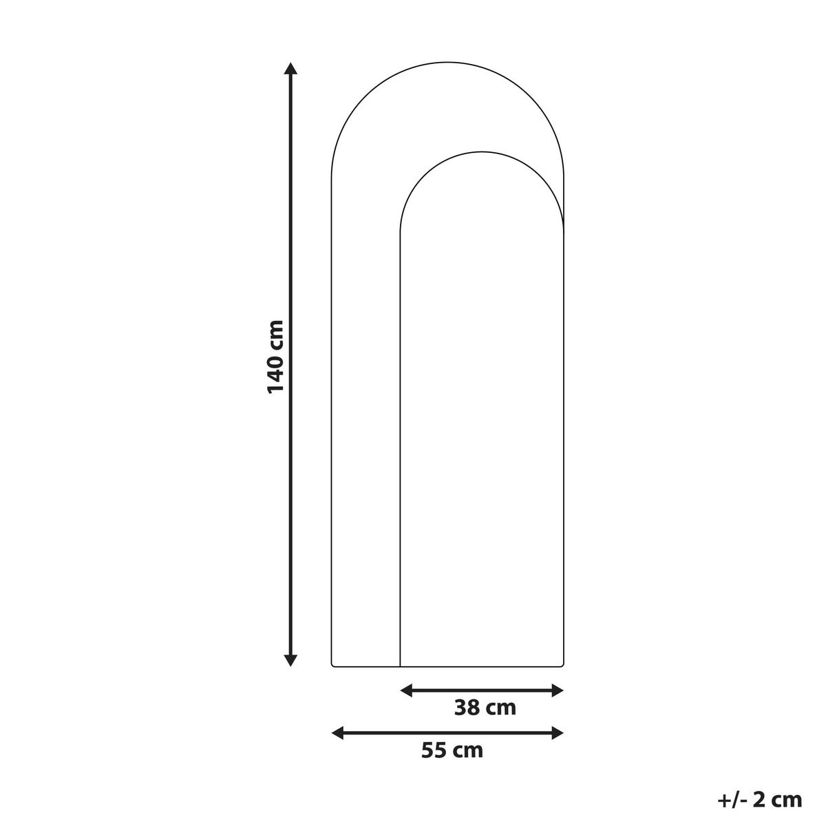 WANDSPIEGEL 55/140 cm Orange Groises - Orange, Glas (55/140/2cm) - Beliani