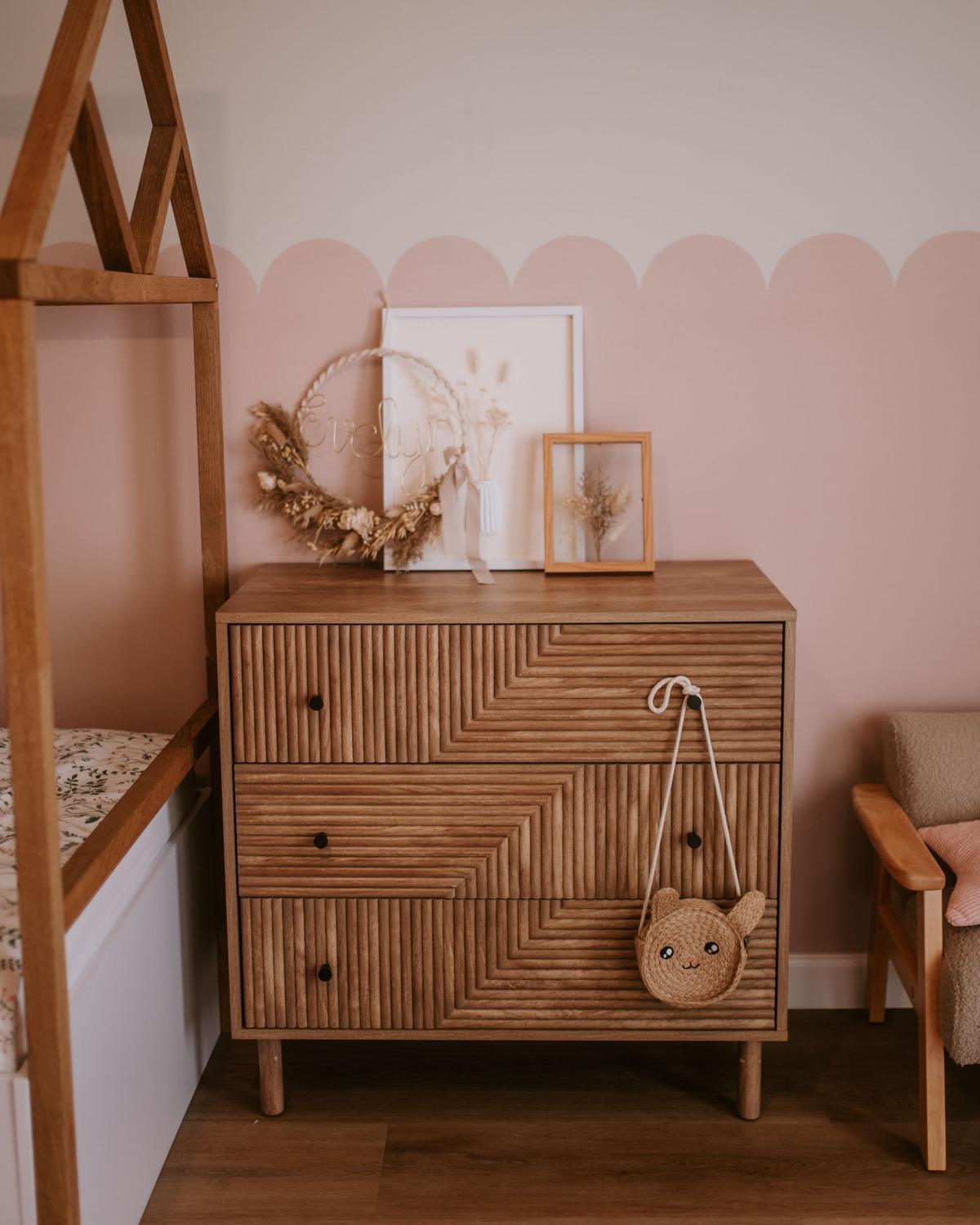 KOMMODE mit 3 Schubladen Hellbraun Ronge - Hellbraun, Holzwerkstoff (80/77/40cm) - Beliani