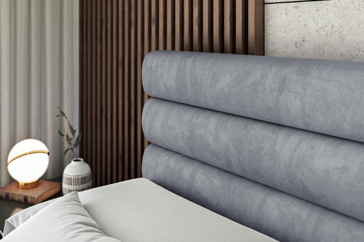 BOXSPRINGBETT CELESTIA-Z KING - 180x200 - H3/H4 - Grau - Grau, Holzwerkstoff (180/200cm) - ALTDECOR