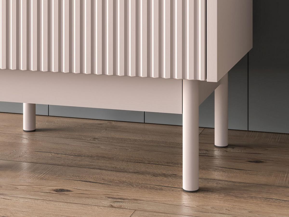 NACHTTISCH Dunea Kaschmirgrau/Eichenholzoptik 50 cm - Taupe, Holzwerkstoff/Metall (50/35/55cm) - Selsey