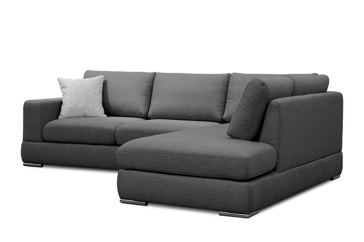 ECKSOFA OTTO 5-Sitzer, dunkelgrau - Dunkelgrau, Holzwerkstoff/Textil (279/219cm) - Wozimo