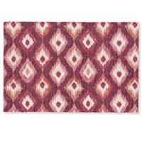 FUSSMATTE Diamantformen - Rosa - Muster - Textur Flurteppich 90x60 cm - Beere, Kunststoff (90/0.4cm) - MuchoWow