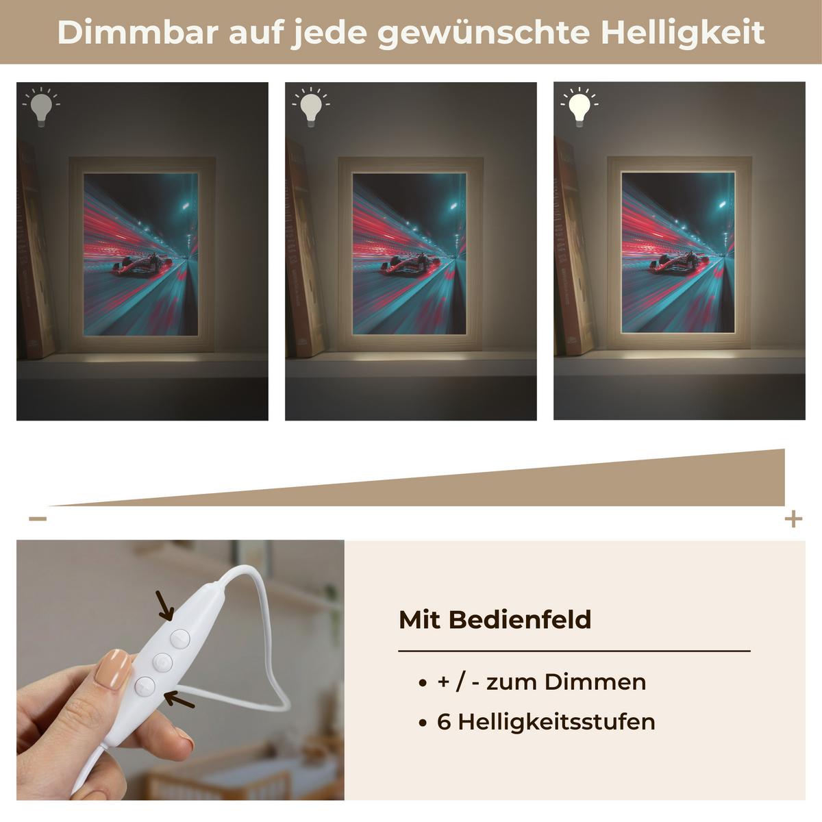 NACHTTISCHLAMPE Rennwagen - Rot - Geschwindigkeit 15x20 cm - Türkis, Holzwerkstoff (8/15/20cm) - OnlyWow