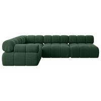 ECKSOFA modulares Sofa Mende-L2 - 285x190x70 cm Grün Cord - Grün, Holzwerkstoff/Textil (285/190cm) - ALTDECOR