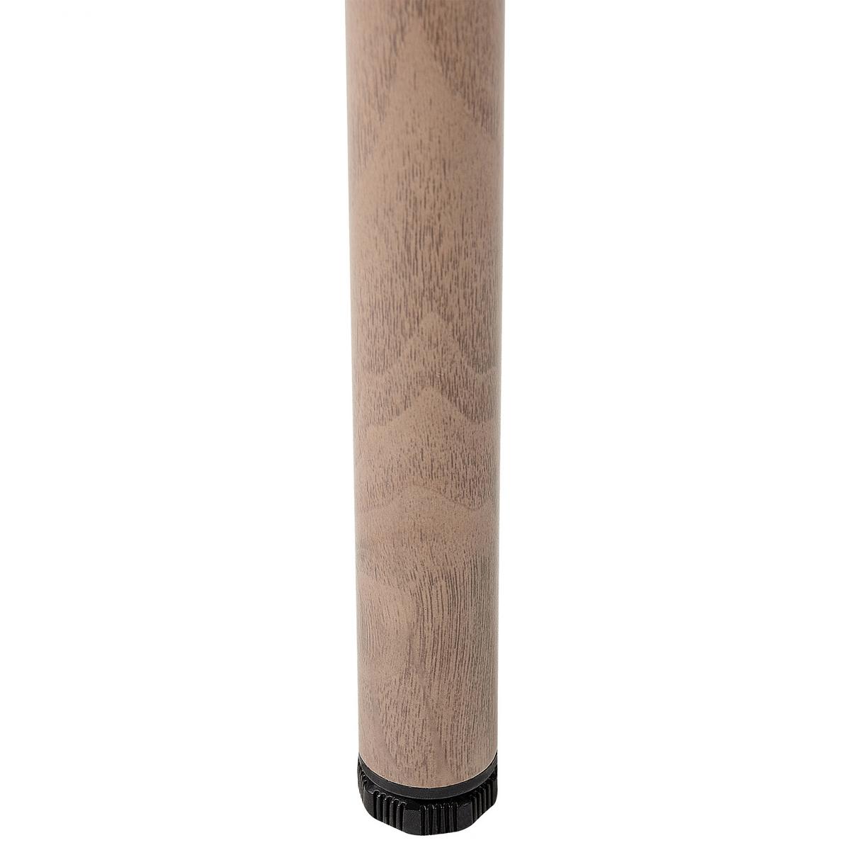 GARTENTISCH 6-Sitzer Dunkler Holzfarbton Flavia - Dunkelbraun, Metall (96/185/76cm) - Beliani
