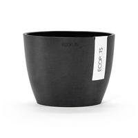 BLUMENTOPF Stockholm Mini 16,2/12 cm Dunkelgrau - Dunkelgrau, Kunststoff (16.2/12cm) - Ecopots