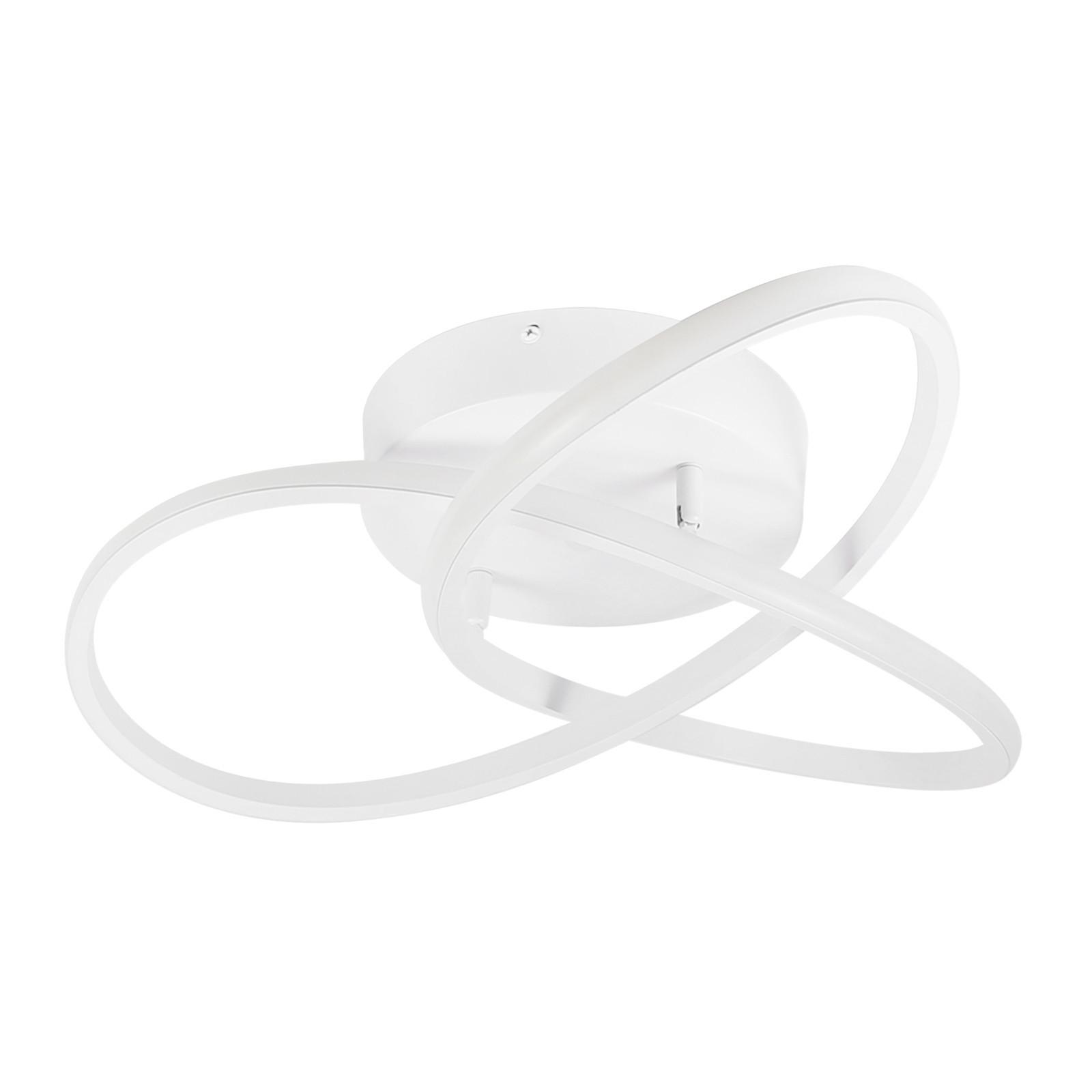 LED-DECKENLEUCHTE Möbius 40/40/14 cm - Weiß, Kunststoff (40/40/14cm) - Nettlife