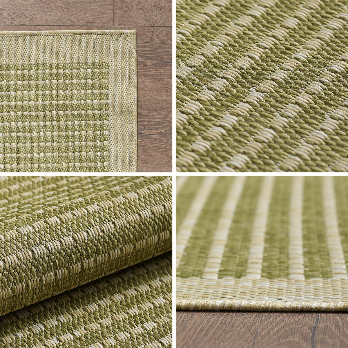 TEPPICH Outdoor DAFNE in Grün, einfarbig, 120 x 170 cm - Grün, Textil (170/120cm) - KADIMA DESIGN