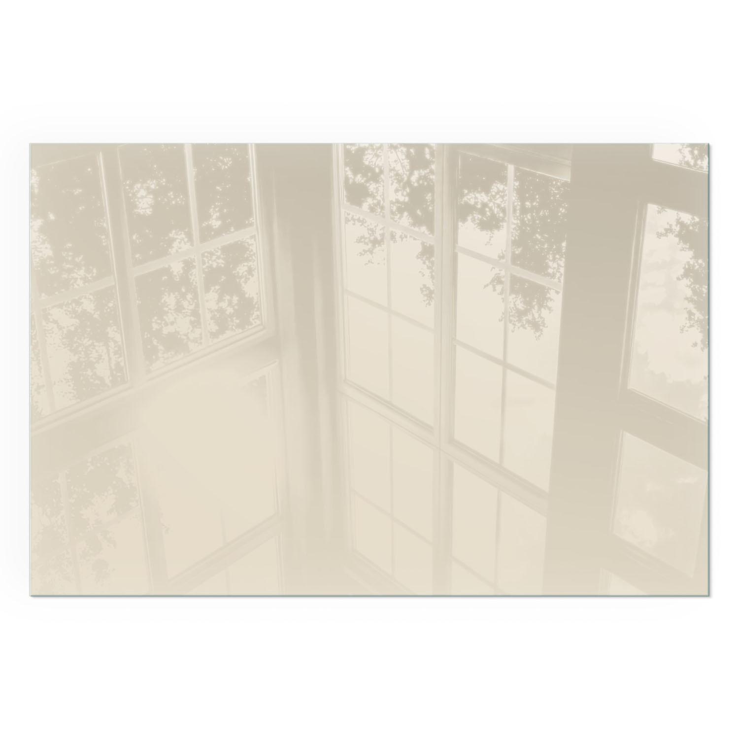 GLASPLATTE für Kamin 60x40 cm - Gelb, Glas (60/40/0.4cm) - TULUP
