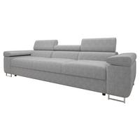 SOFA Torezio 3 Cord - Grau, Holz/Textil (263/90/102cm) - MIRJAN24