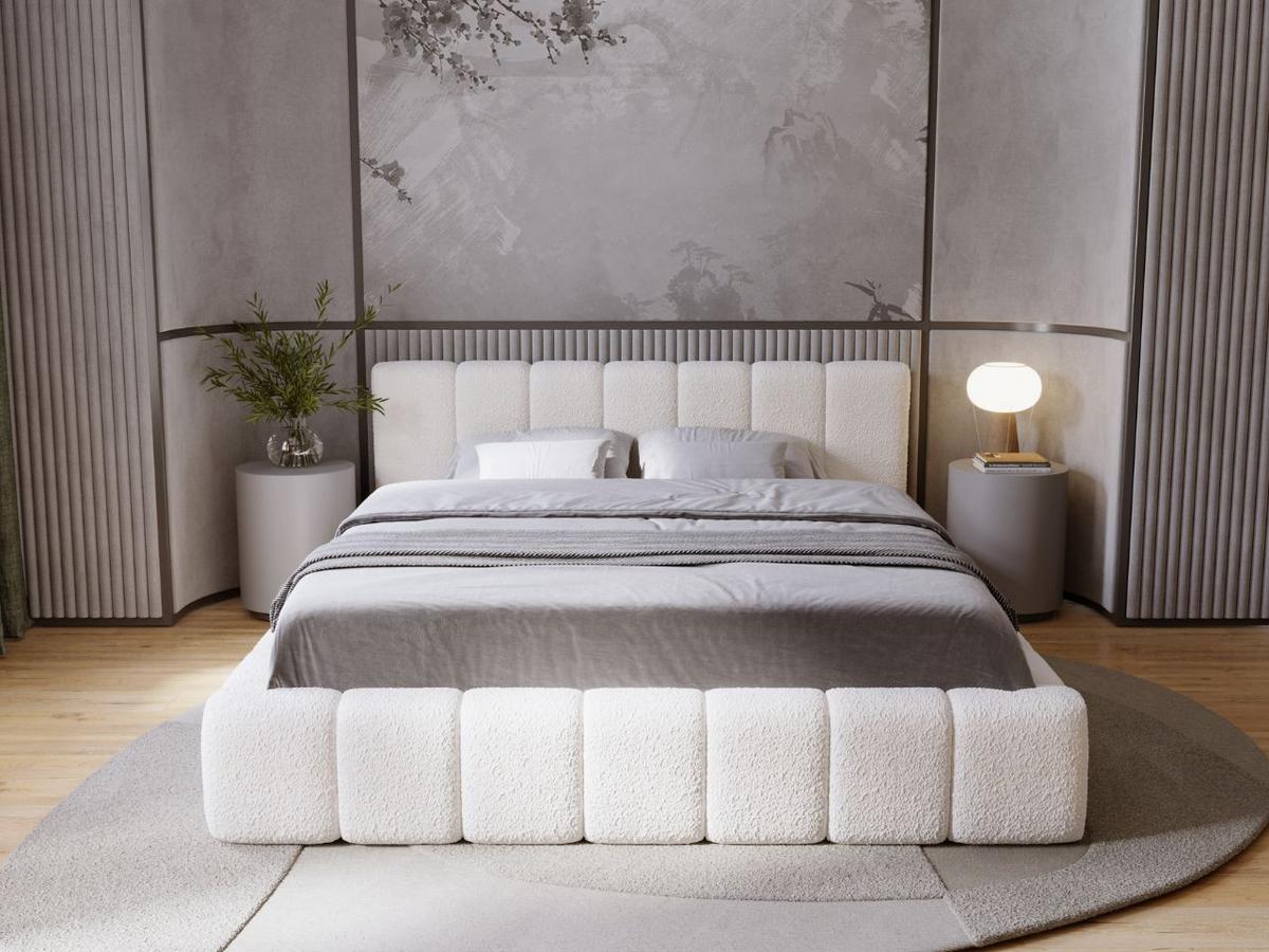 POLSTERBETT Orio 180x200 Beige - Beige, Textil (180/200cm) - Graingold
