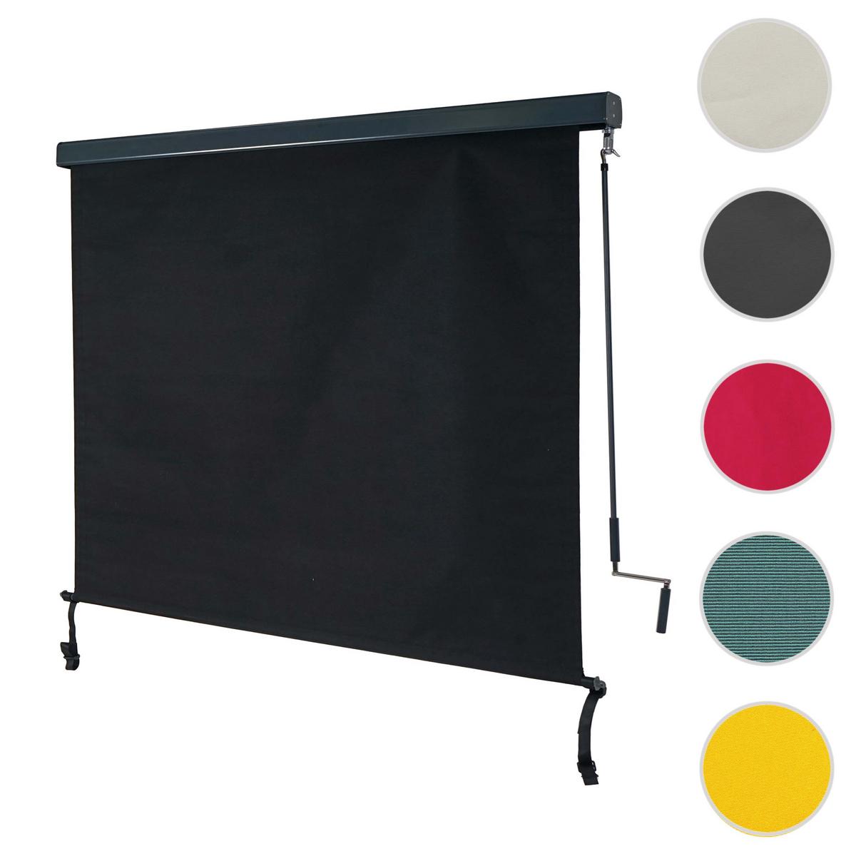 VERTIKALMARKISE Schwarz - Schwarz, Textil (180/250/8cm) - MCW