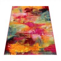 KURZFLORTEPPICH, abstrakt, aus Polypropylen, Florhöhe 12 mm, Mehrfarbig, 80 x 150 cm - Multicolor, Textil (150/80cm) - KADIMA DESIGN
