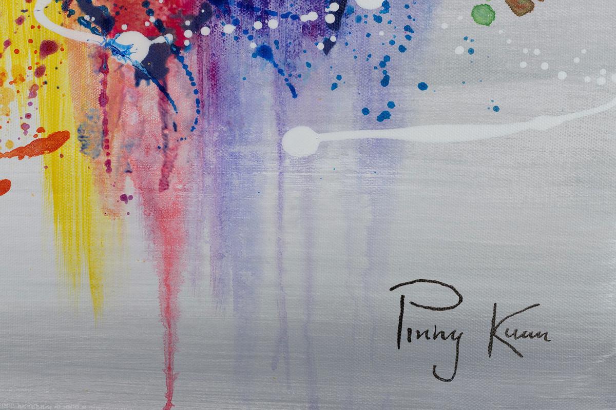 ACRYLBILD HANDGEMALT 120/60 cm - Grau, Holz/Textil (120/60cm) - KUNSTLOFT