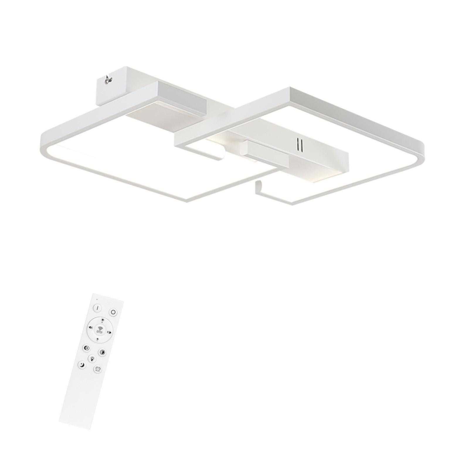 LED-DECKENLEUCHTE Carsten 61/47/6 cm - Weiß, Metall (61/47/6cm) - Nettlife