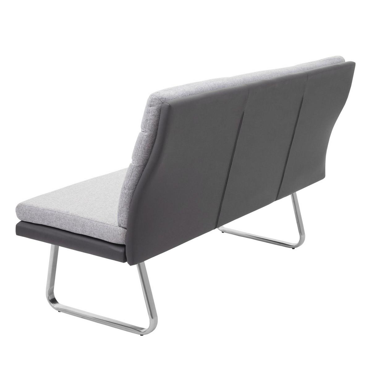 SITZBANK Grau, Schwarz - Schwarz/Grau, Textil (180/96/70cm) - MCW