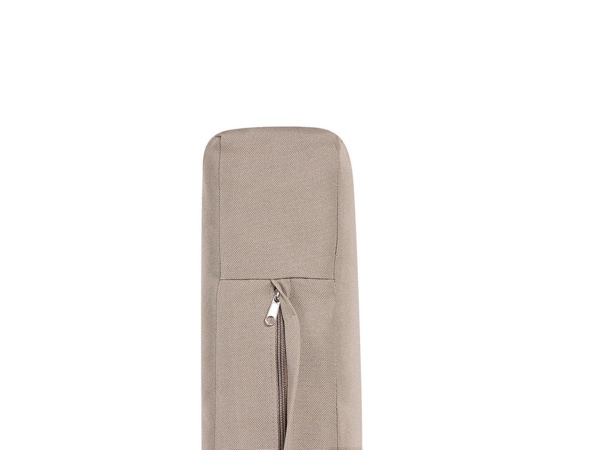 LOUNGE SET 2-Sitzer Hellbraun Auflagen taupe Todi - Taupe/Hellbraun, Holz - Beliani