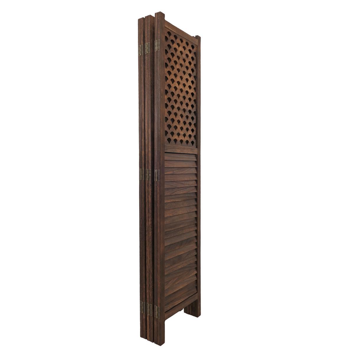 PARAVENT Braun - Braun, Holz (245/170/2cm) - MCW