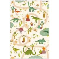 KINDERTEPPICH Dino - Grün - Natur - Kinder - Design Kinderzimmer 90x135 cm - Beige, Kunststoff (90/0.3cm) - OnlyWow