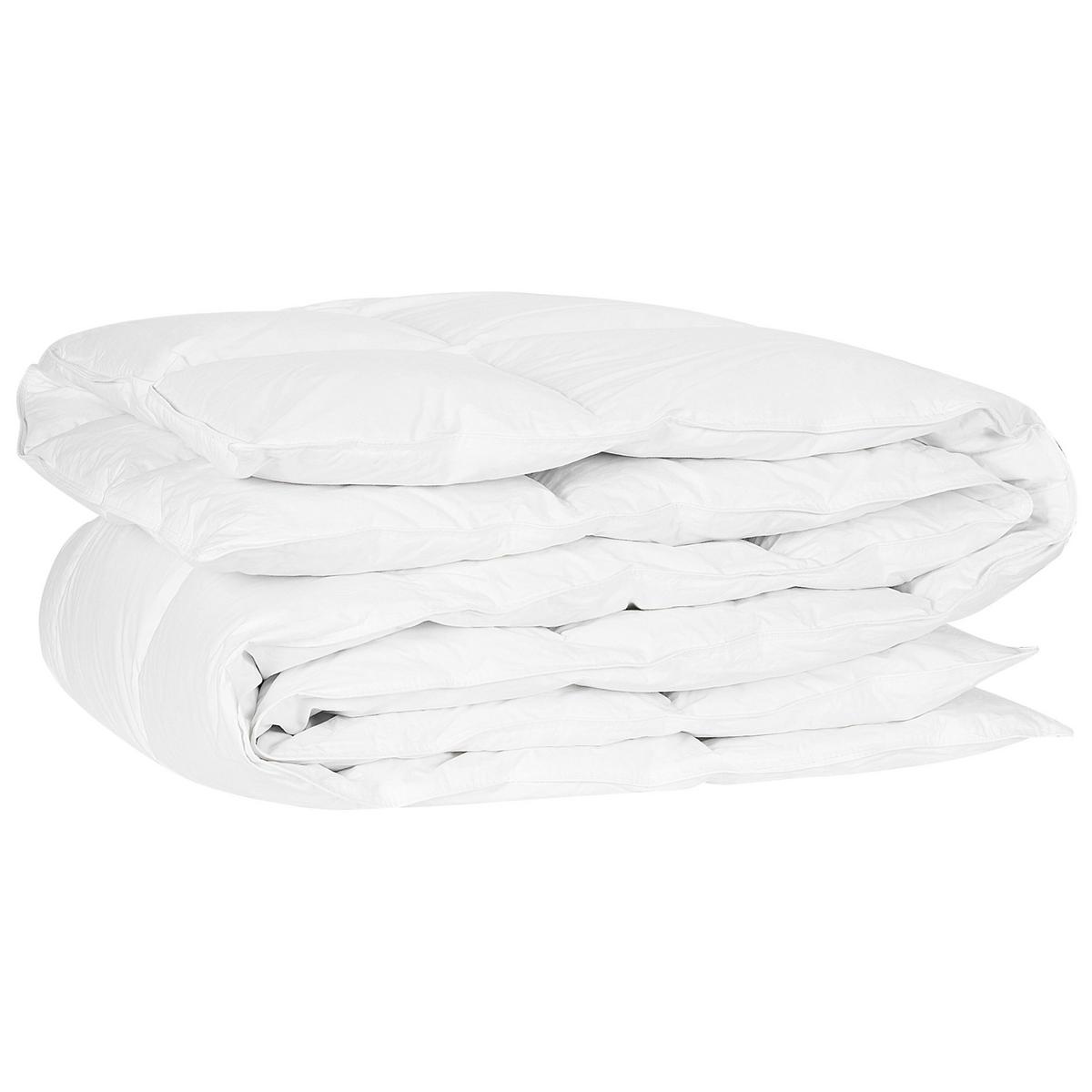 BETTDECKE Entendaunen Extra Warm 155/220 cm Grossglockner - Weiß, Textil (155/220cm) - Beliani