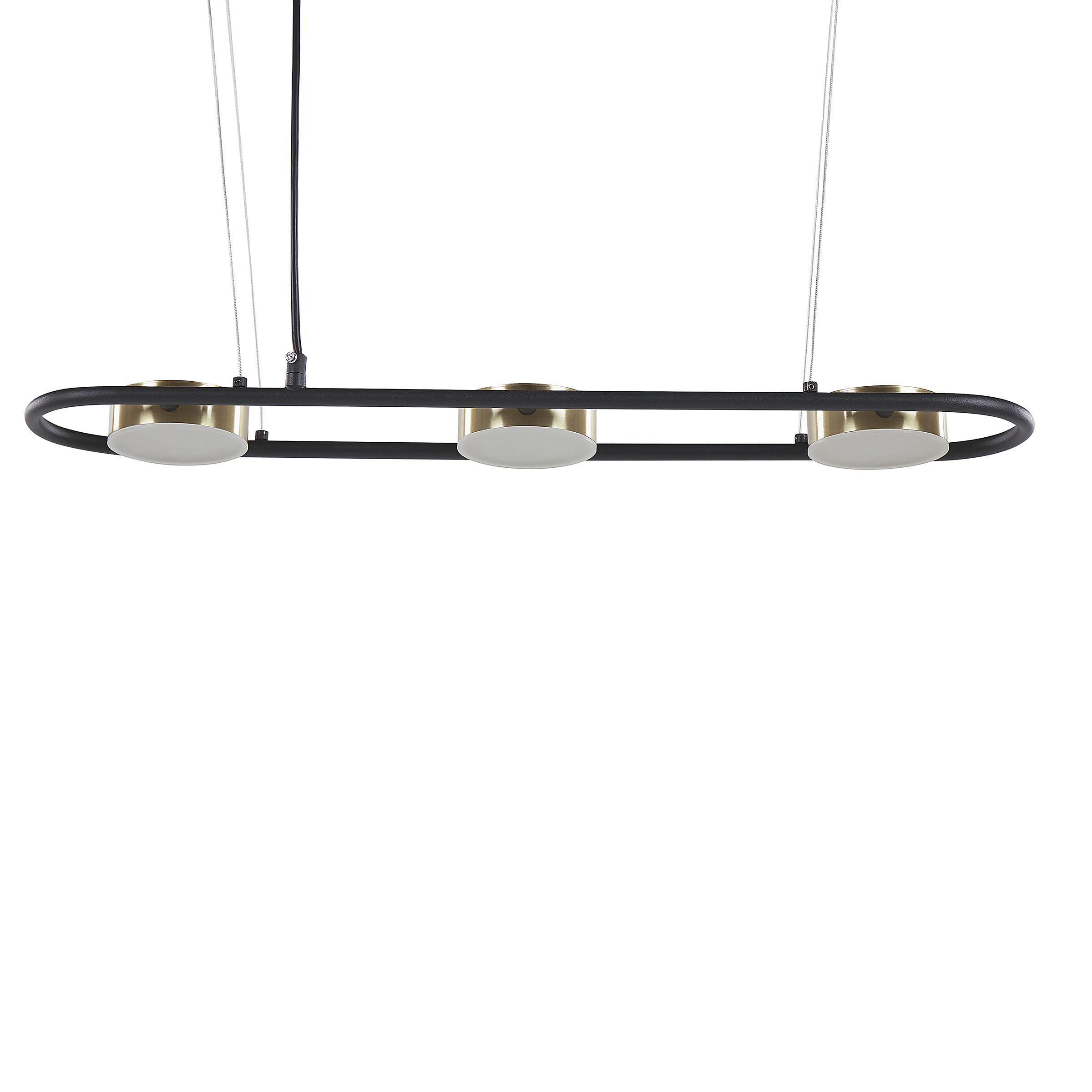 HÄNGELEUCHTE Mali 13/65/159 cm - Schwarz, Metall (13/65/159cm) - Beliani