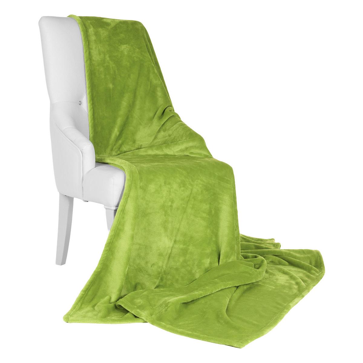 DECKE Aurelia 150/200 cm Grün - Grün, Textil (200/150cm) - Beautissu 