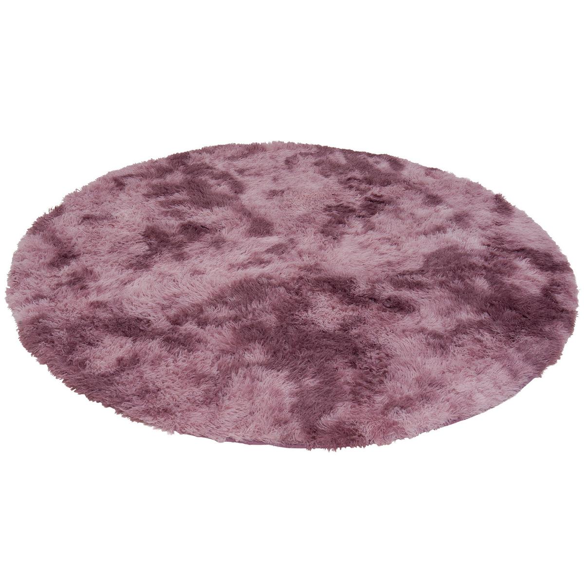 HOCHFLOR SHAGGY TEPPICH FLUFFY RUND - Altrosa, Textil (160/160cm) - Pergamon