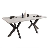 AUSZIEHTISCH DANTON 200/100/76 cm, Schwarz / Bianco (Weiß) - Perlmutt/Schwarz, Holzwerkstoff/Metall (100/200/76cm) - Idohome