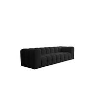 SOFA 4-sitzer Solvie In Tiffani - Schwarz, Holzwerkstoff/Textil (250/75/106cm) - Fun Möbel