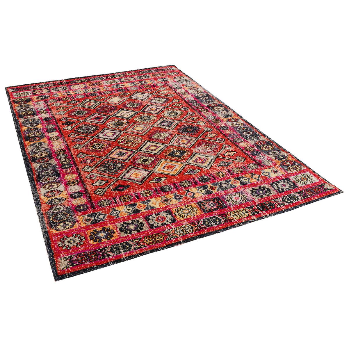 KURZFLOR DESIGNER TEPPICH MODERN VINTAGE ORIENT MUSTER - Anthrazit, Textil (120/170cm) - Pergamon